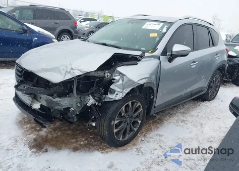 2016 Mazda Cx-5 Grand Touring из США, поврежденный, VIN JM3KE2DY6G0652287